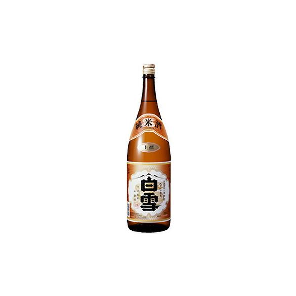 小西酒造 上撰 白雪 純米酒 1.8L 1ケース 6本入り 日本酒 兵庫県 地酒 清酒 送料無料 北海道 沖縄は送料1000円 クール便は800円加算 ダンボール配送