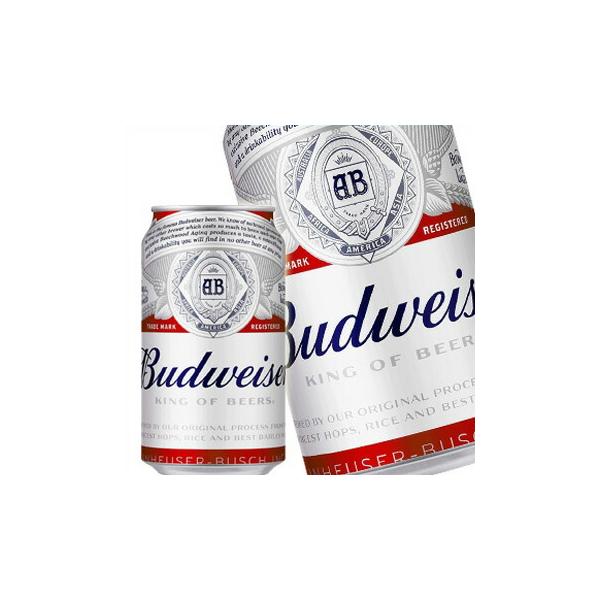 バドワイザー ビール 330ml缶 1ケース 24缶 送料無料 北海道 沖縄は