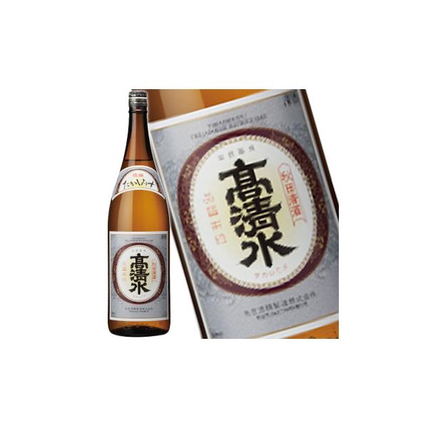 高清水 精撰 1.8L×6本セット 日本酒 清酒 秋田県 地酒 ダンボール配送