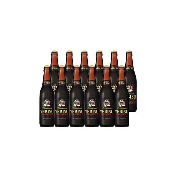 サッポロビール エビス プレミアムブラック 小瓶 334ml ビール12本セット