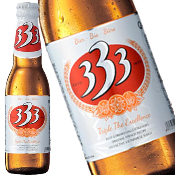 ベトナム333瓶ビール bia 333 (355ml×24本 ] ベトナム333瓶ビール bia