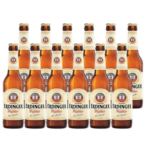 エルディンガーヴァイス ビール 瓶 330ml 12本入り 1ケース 輸入ビール 送料無料 北海道 沖縄は送料1000円 クール便は800円加算