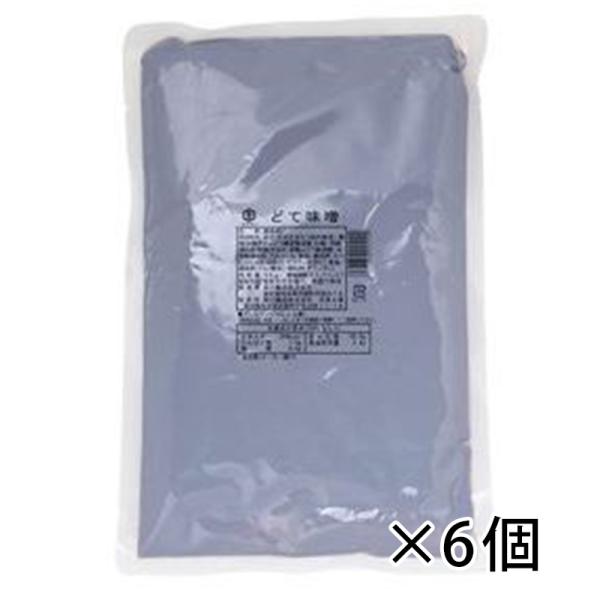 泉万醸造 どて味噌 1kg みそ 1ケース 6個入り 味噌 調味料 食品 業務用 送料無料 北海道 沖縄は送料1000円加算 クール便は800円加算