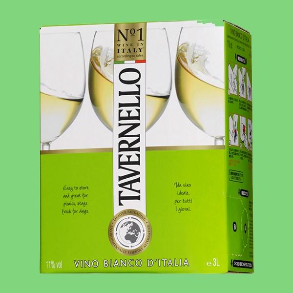 他サイト： 【大容量のワイン！】　カヴィロ　タヴェルネッロ　ビアンコ　イタリア　白　3000ml(3L)(BIB・バッグインボックス・パック)の商品画像