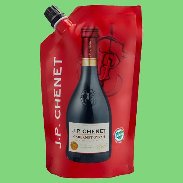 アウトドアに！割れない容器に入った携帯用の赤ワイン！】 JPシェネ