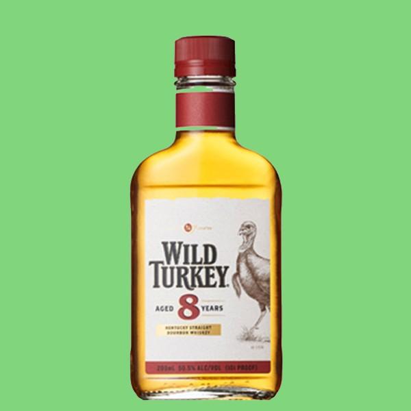 ワイルドターキー 8年 50.5度 101プルーフ フラスクボトル 200ml ワイルドターキー 8年 50.5度 101プルーフ フラスクボトル 200ml