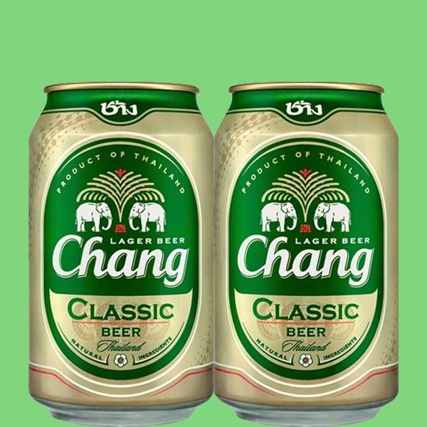 【タイで大人気のビール！】　チャーン　ビール　クラシック　タイ　5度　330ml缶(1ケース/24本入り)