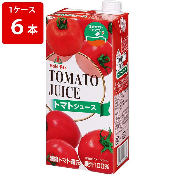 トマトジュース１㍑　６本入 ゴールド トマトジュースEX パック1L （1ケース/6本入り） : お酒の