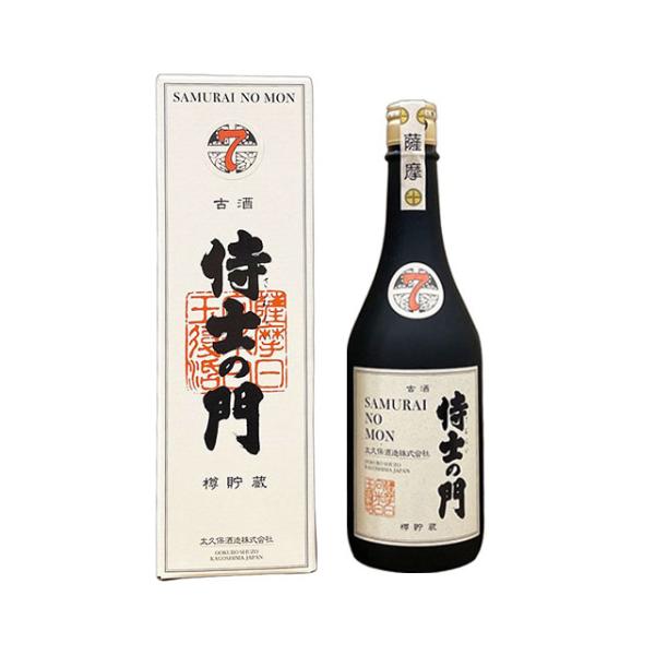 限定焼酎　侍士の門 7年古酒 バーボン樽貯蔵　芋焼酎　32度　720ml (箱入)
