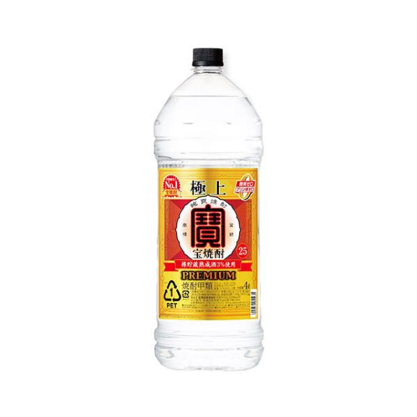 他サイト： 宝酒造　極上宝焼酎　甲類焼酎　25度　4000ml(4L)ペットの商品画像