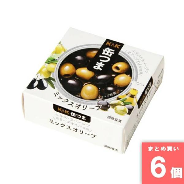 国分 [取寄10][まとめ買い]【6個セット】缶つま ミックスオリーブ 60g