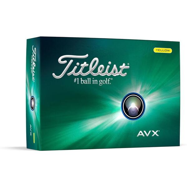 新品 タイトリスト AVX イエロー 2024年モデル 1ダース Titleist タイトリスト AVX(エーブイエックス) ボール 2024年
