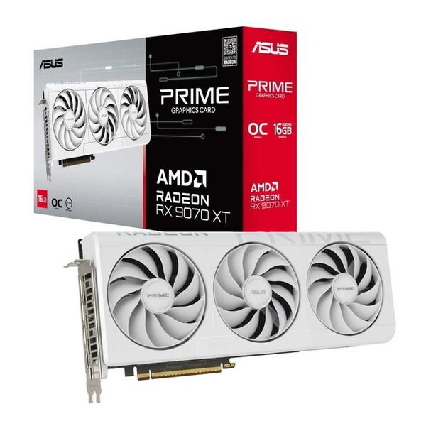 ASUS PRIME-RX9070XT-O16G グラフィックボード【新品】⁠ ASUS（エイスース） ASUS PRIME-RX9070XT-O16G-WHITE グラフィック