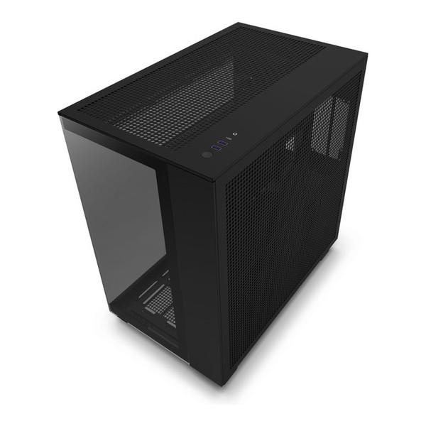 CM-H91FB-01 NZXT ブラック H9 Flow 2層構造ミドルタワーPCケース 