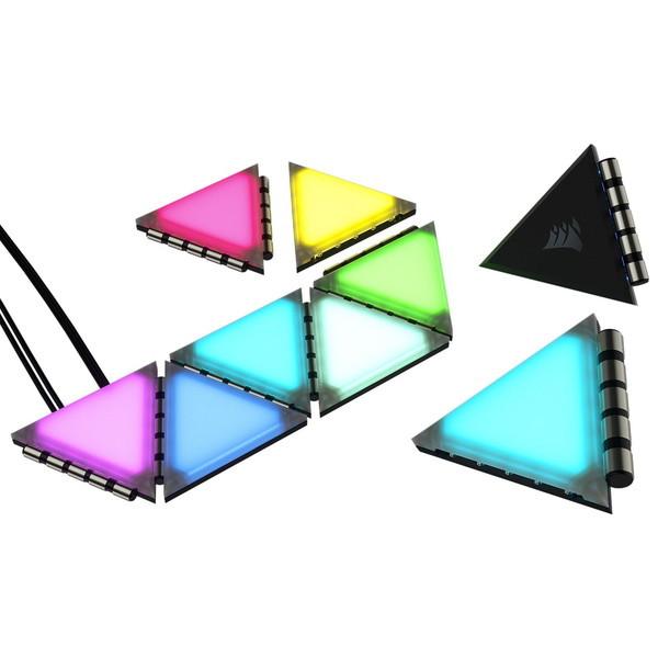 Corsair CL-9011115-WW iCUE LC100 Smart Case Lighting Expansion Kit -ݗp- }OlbgLEDpl