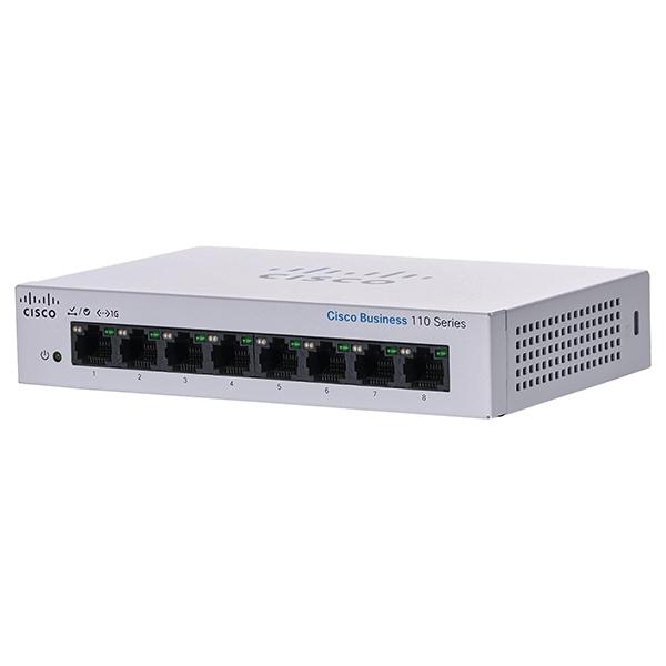 他サイト： Cisco CBS110-8T-D-JP CBS110 Unmanaged 8-port GE Desktop Ext PS スイッチングハブの商品画像