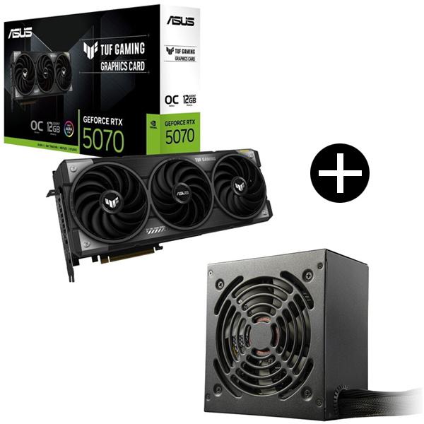 ASUS TUF-RTX5070-O12G-GAMING グラフィックカード + COUGAR CGR BA 