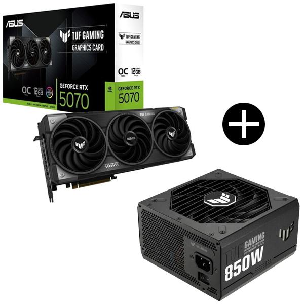 ASUS TUF-RTX5070-O12G-GAMING グラフィックカード + TUF-GAMING-850G