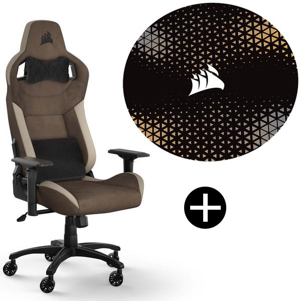 Corsair T3 RUSH Brown V2 ゲーミングチェア CORSAIR コルセア ゲーミングチェア T3 RUSH Brown V2 通気性 ブラウン