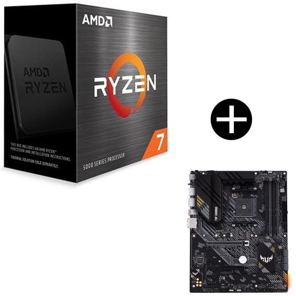 国内正規品 AMD Ryzen 7 5700X W/O Cooler CPU + ASUS TUF GAMING B550