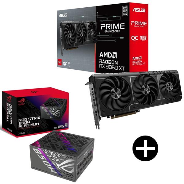 ASUS PRIME-RX9060XT-O16G PRIME グラフィックボード + ROG-STRIX-850P