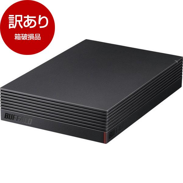 【正常判定】BUFFALO 外付けHDD 8TB (使用時間少・元箱あり) BUFFALO（バッファロー） 箱破損品 BUFFALO HD-EDS8U3-BE ブラック 外