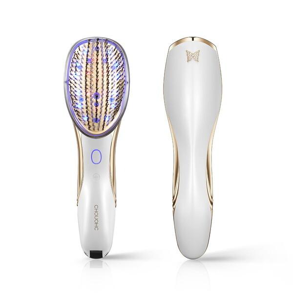 頭皮ケア ブラシ 頭皮マッサージ マイナスイオン 3モード 集中ケア CHOUCHOU イオングロウLEDブラシ  CMBI-WH-01 頭皮ケア ブラシ 頭皮マッサージ マイナスイオン 3モード 集中ケア