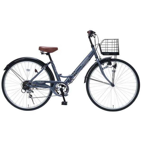 池商 MC-507-AB アッシュブルー VALORE 折り畳みシティサイクル (26