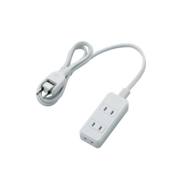 �}���`�^�b�v ELECOM �G���R�� T-ST02N-2310WH �V���b�^�[�t�d���^�b�v 3�� 1m L���v���O �z���C�g