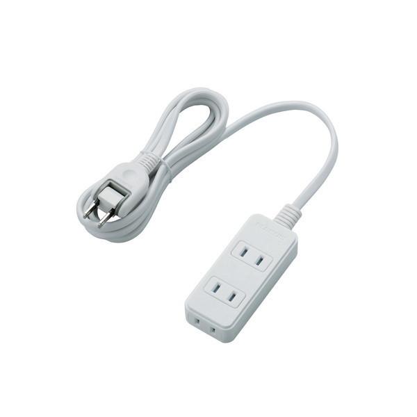 �}���`�^�b�v ELECOM �G���R�� T-ST02N-2320WH �V���b�^�[�t�d���^�b�v 3�� 2m L���v���O �z���C�g