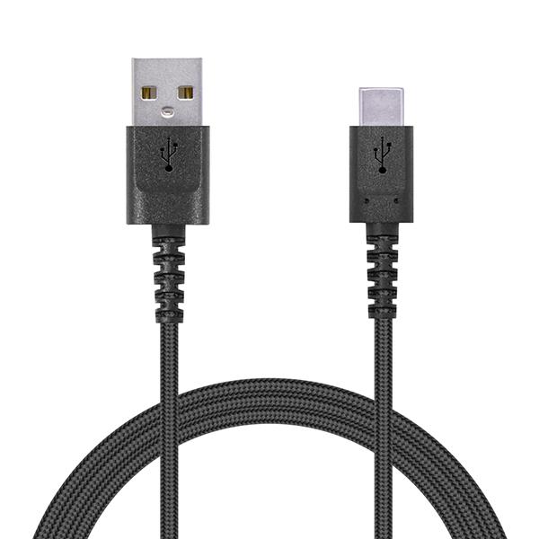 USB�P�[�u�� ELECOM �G���R�� MPA-ACS12NBK ���ϋvUSB�P�[�u�� �^�C�vC 1.2m �u���b�N(��)