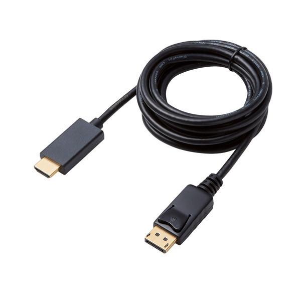 HDMI�ϊ��P�[�u�� ELECOM �G���R�� CAC-DPHDMI20BK DisplayPort-HDMI ���[�J�[����
