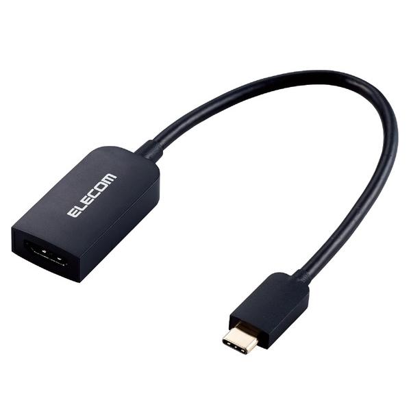 HDMIϊP[u ELECOM GR AD-CHDMIBK2 Type-CfϊA_v^ Type-CtoHDMI 30Hz [J[