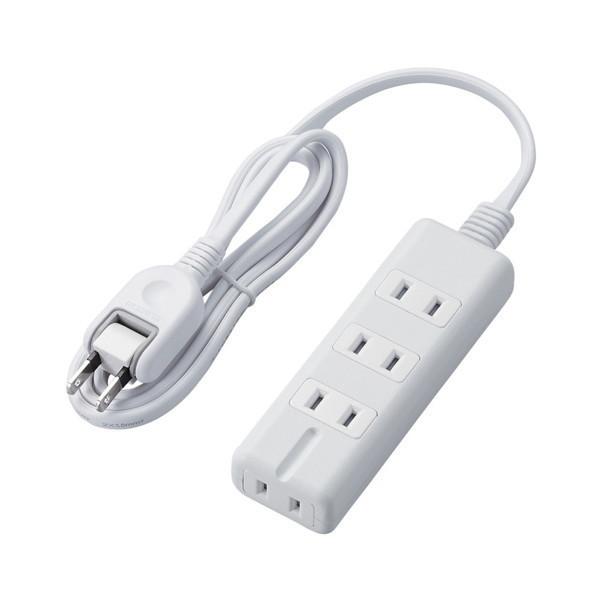 �}���`�^�b�v ELECOM �G���R�� T-KM01-2410WH ���΃^�b�v 4��(��3�s��1) 1m �z���C�g