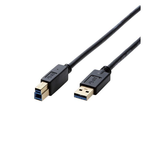 USBP[u ELECOM GR DH-AB3N10BK USB3.0P[u A-B^Cv AVp 1.0m ubN