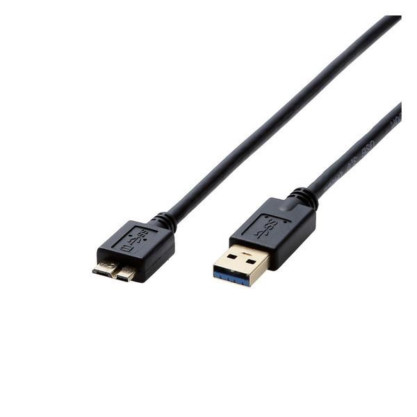 USBP[u ELECOM GR DH-AMB3N05BK USB3.0P[u A-microB^Cv AVp 0.5m ubN