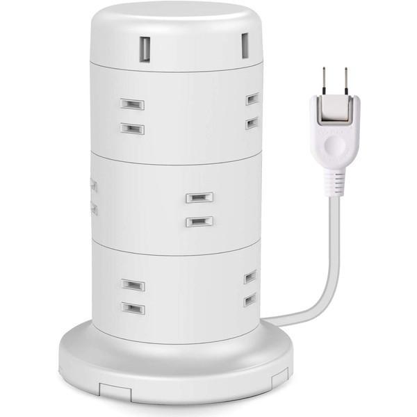 ELECOM ECT-0720WH [d^bv 12 2P T[W gbLOh~ قh~ USB|[gt ^[^ 2m zCg] [J[