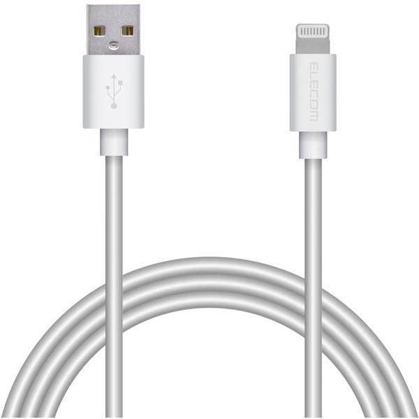Lightning�P�[�u�� ELECOM �G���R�� MPA-UALA10WH �X�^���_�[�h 1.0m �z���C�g