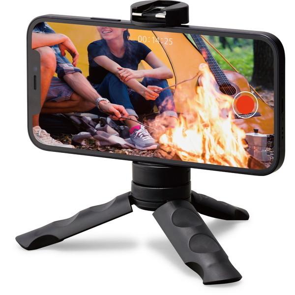 他サイト： スマホ三脚 ELECOM エレコム P-STSRSSBK 自撮り棒 2way 角度調整可能 コンパクト 本体約28g ホルダー対応4.0〜6.5インチ 滑り止め ブラック アクセサリーシュの商品画像