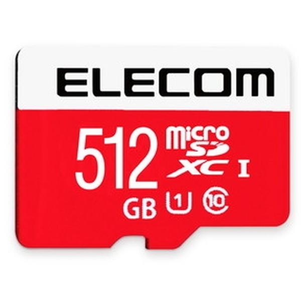 SDJ[h ELECOM GR GM-MFMS512G microSDXCJ[h 512GB jeh[XCb`Ή SDϊA_v^[t [J[