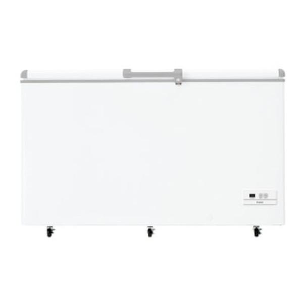 【動作OK/良品】　Haier/ハイアール　大型冷凍庫/ストッカー/上開き式冷凍庫　JF-NC429A-W　429L　 バスケット2個付/キャスター付/急冷凍 Haier（ハイアール） 冷凍庫 大容量 429L 上開き 業務用 セカンド
