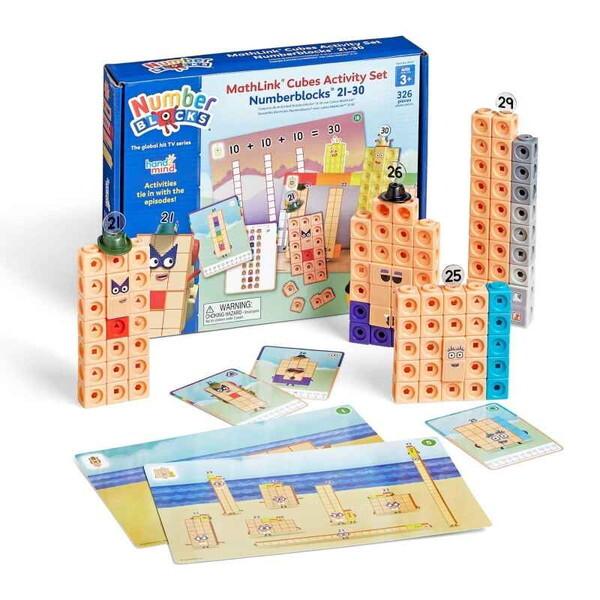 Learning Resources 96321-J Numberblocks MathLink Cubes 21-30