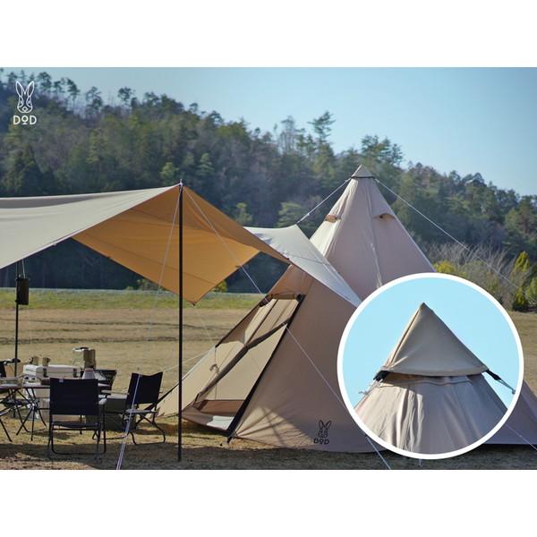 DOD ワンポールテントS+フタマタノキワミ+トンガリハット+いつかのタープ