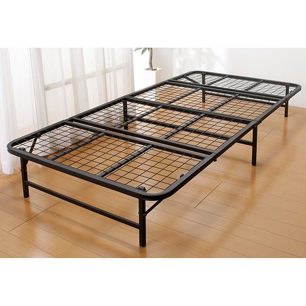 ファミリー ライフ 収納式折りたたみパイプベッド ブラック 総合通販premoa Yahoo 店 通販 Yahoo ショッピング