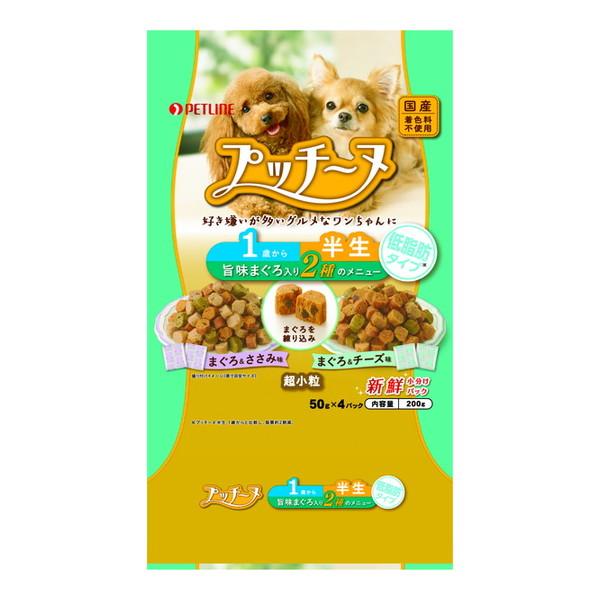 他サイト： ペットライン プッチーヌ 成犬セミモイストまぐろ200g 犬用フードの商品画像