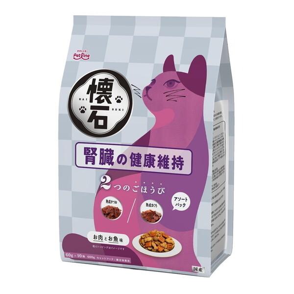 ペットライン 懐石 2つのごほうび 腎臓の健康維持 猫用 600g : 総合