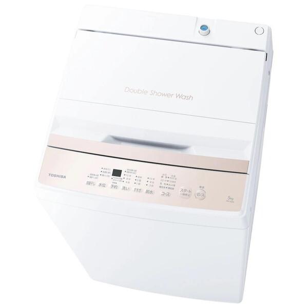 TOSHIBA 縦型洗濯機 5kg 2019年製 TOSHIBA（東芝） 洗濯機 縦型 5kg 全自動洗濯機 AW-5GA4(W) ピュア