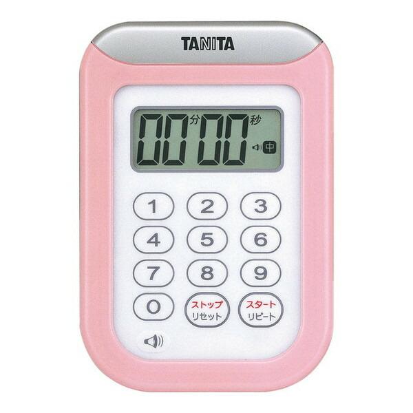 他サイト： TD-378-PK TANITA ピンク 丸洗いタイマー100分計 デジタルタイマーの商品画像