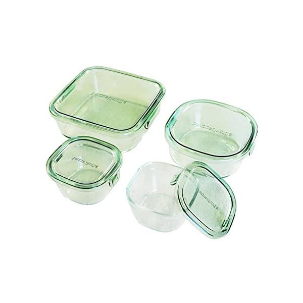 iwaki PSC-PRN4G1 �O���[�� �p�b�N&amp;�����W �ۑ��e�� �p�^4�_�Z�b�g