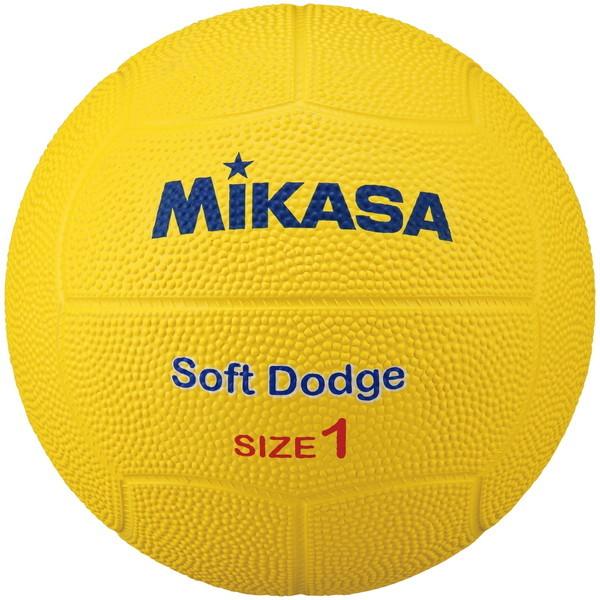 10/19まで全品+P5% 外遊びグッズ ミカサ ソフトドッジボール 1号 小学生から幼児向け 1号球 Y(イエロー)